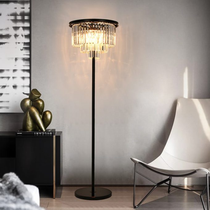 Flora Clear Gulvlampe med marmorfot - Bilde 2