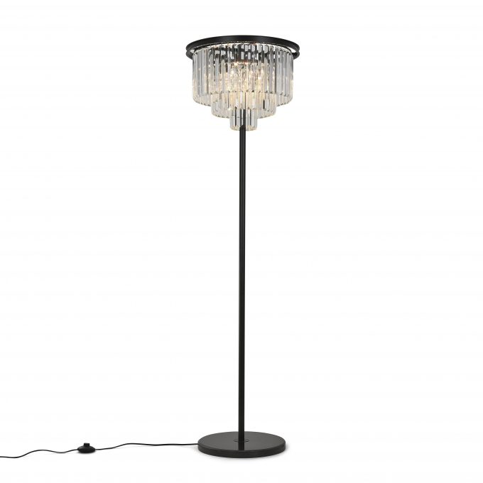 Flora Clear Gulvlampe med marmorfot